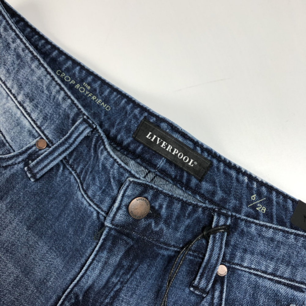 Stitch Fix Liverpool Kennedy Crop Jeans NWT 6/28 - Picture 3 of 5